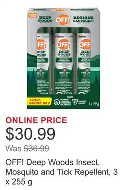 Costco OFF! Deep Woods Insect, Mosquito and Tick Repellent offer
