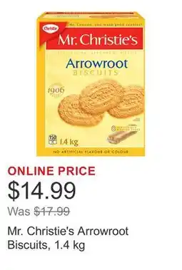 Costco Mr. Christie's Arrowroot Biscuits offer