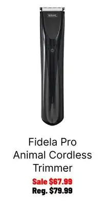 Ren’s Pets Depot Fidela Pro Animal Cordless Trimmer offer
