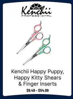 Ren’s Pets Depot Kenchii Happy Puppy, Happy Kitty Shears & Finger Inserts offer
