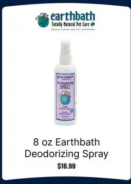Ren’s Pets Depot Earthbath Deodorizing Spray offer