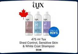 Ren’s Pets Depot Tux Shed Control, Sensitive Skin & White Coat Shampoo offer