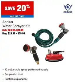 Ren’s Pets Depot Aeolus Water Sprayer Kit offer