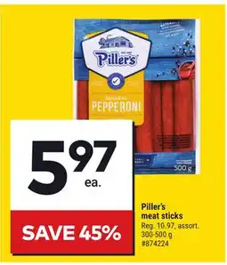 Giant Tiger Piller's meat sticks offer