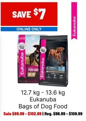 Ren’s Pets Depot Eukanuba Bags of Dog Food offer