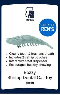 Ren’s Pets Depot Bozzy Shrimp Dental Cat Toy offer