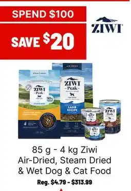 Ren’s Pets Depot Ziwi Air-Dried, Steam Dried & Wet Dog & Cat Food offer