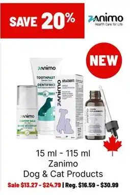 Ren’s Pets Depot Zanimo Dog & Cat Products offer