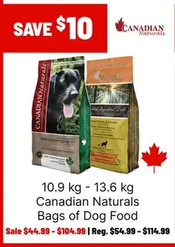 Ren’s Pets Depot Canadian Naturals Bags of Dog Food offer