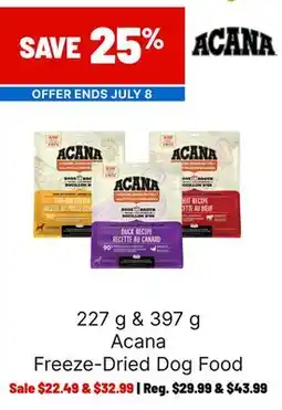 Ren’s Pets Depot Acana Freeze-Dried Dog Food offer