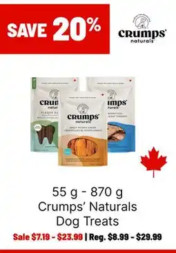Ren’s Pets Depot Crumps' Naturals Dog Treats offer