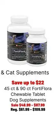 Ren’s Pets Depot Purina FortiFlora Chewable Tablet Dog Supplements offer