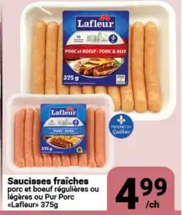 Pasquier Saucisses fraîches porc et bœuf régulières ou légères ou Pur Porc Lafleur offer