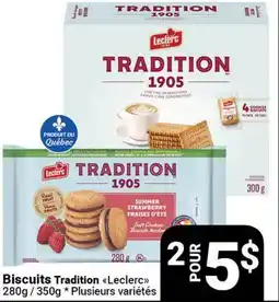 Pasquier Biscuits Tradition Leclerc offer