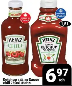 Pasquier Ketchup, 1,5L ou Sauce chili 750ml Heinz offer