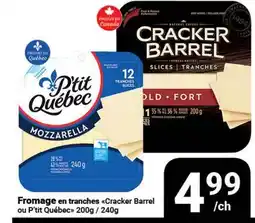 Pasquier Fromage en tranches Cracker Barrel ou P'tit Québec offer