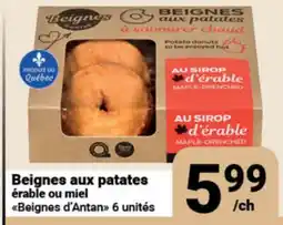 Pasquier Beignes aux patates érable ou miel Beignes D'Antan offer