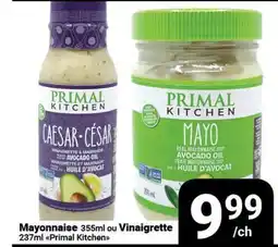 Pasquier Mayonnaise 355ml ou Vinaigrette 237ml Primal Kitchen offer