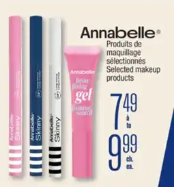 Jean Coutu ANNABELLE Selected makeup products offer