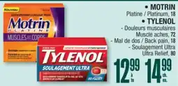 Jean Coutu MOTRIN, TYLENOL offer