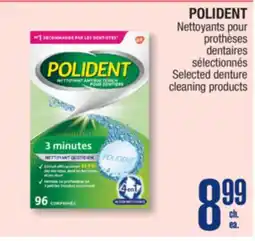 Jean Coutu POLIDENT Selected denture cleaning products offer