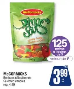 Jean Coutu McCORMICKS Selected candies offer