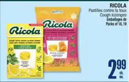 Jean Coutu RICOLA Cough lozenges offer