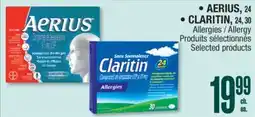 Jean Coutu AERIUS, CLARITIN Allergy offer