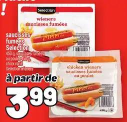 Metro SAUCISSES FUMÉES SELECTION | SELECTION WIENERS offer
