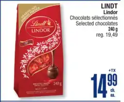 Jean Coutu LINDT Lindor Selected chocolates offer