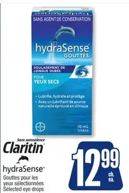 Jean Coutu Claritin hydraSense Selected eye drops offer