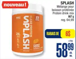Jean Coutu SPLASH Protein drink mix offer