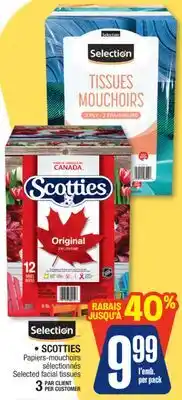 Jean Coutu SCOTTIES Selected facial tissues offer