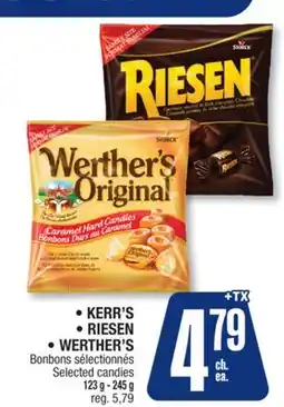 Jean Coutu KERR'S, RIESEN, WERTHER'S Bonbons sélectionnés offer