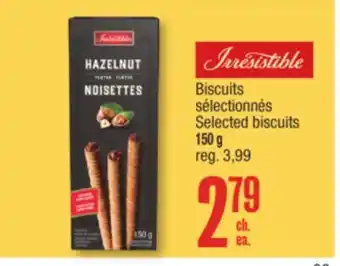 Jean Coutu IRRESISTIBLE Selected biscuits offer