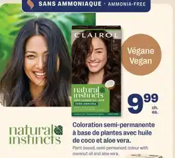 Jean Coutu Clairol Plant-based, semi-permanent colour with coconut oil and aloe vera offer