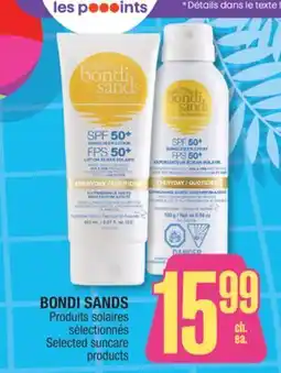 Jean Coutu BONDI SANDS Selected suncare products offer
