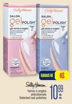 Jean Coutu Sally Hansen Selected nail polishes offer