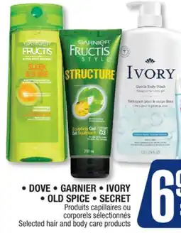 Jean Coutu DOVE, GARNIER, IVORY, OLD SPICE, SECRET Selected hair and body care products offer
