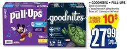 Jean Coutu GOODNITES, PULL-UPS Selected training underwear offer