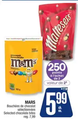 Jean Coutu MARS Selected chocolate bites offer