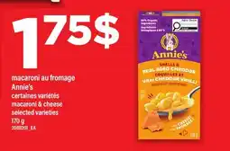 Maxi MACARONI AU FROMAGE ANNIE'S MACARONI & CHEESE offer