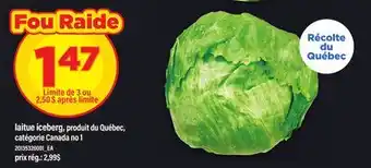 Maxi LAITUE ICEBERG offer