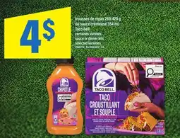 Maxi TROUSSES DE REPAS, 260-420 G OU SAUCE CRÉMEUSE, 354 ML TACO BELL | SAUCE OR DINNER KITS offer