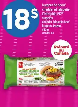 Maxi BURGERS DE BOEUF CHEDDAR ET JALAPEÑO L'INTRÉPIDE PC | CHEDDAR JALAPEÑO BEEF BURGERS offer
