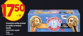 Maxi DRUMSTICK VANILLE CARAMEL ET VANILLE AU FONDANT NESTLÉ, 15 UN offer