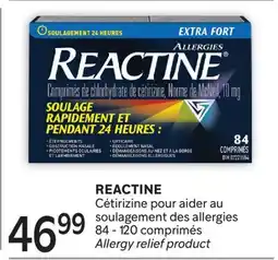 Brunet REACTINE Cétirizine pour aider au soulagement des allergies offer