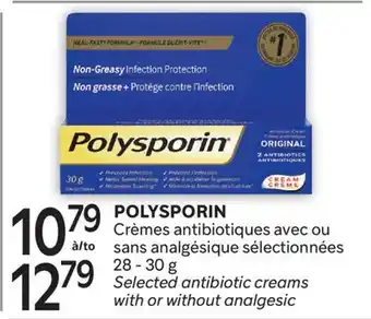 Brunet POLYSPORIN Crèmes antibiotiques avec ou sans analgésique sélectionnées offer