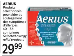 Brunet AERIUS Produits sélectionnés pour aider au soulagement des symptômes d'allergies offer