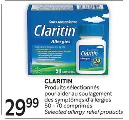 Brunet CLARITIN Produits sélectionnés pour aider au soulagement des symptômes d'allergies offer